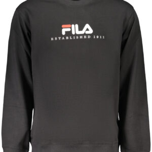FILA Herren-Sweatshirt mit Reißverschluss, schwarz