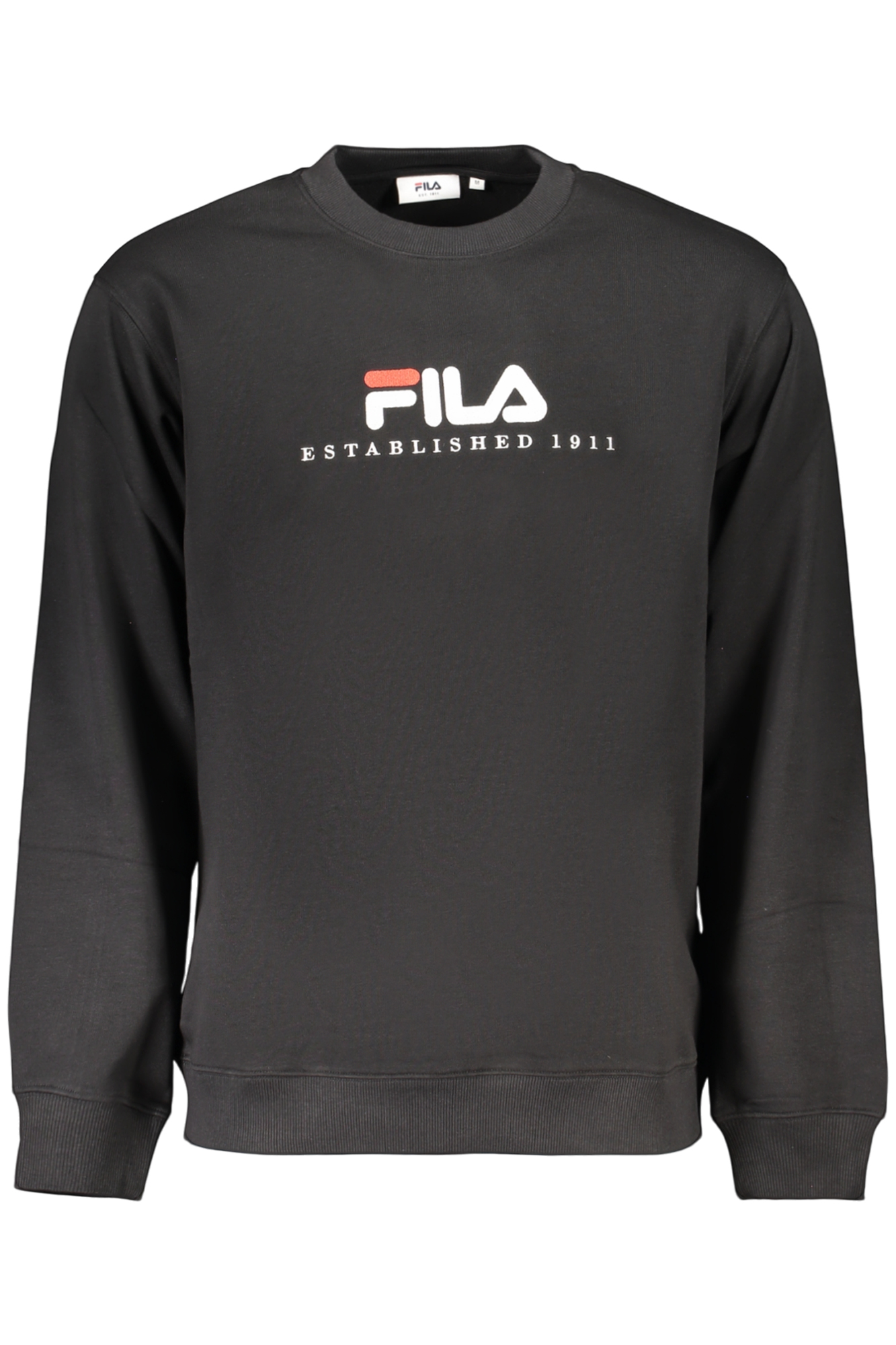 FILA Herren-Sweatshirt mit Reißverschluss, schwarz