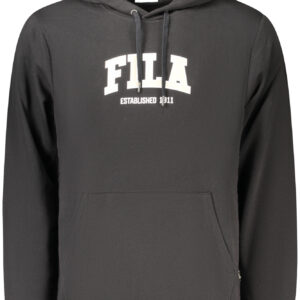 FILA Herren-Sweatshirt mit Reißverschluss, schwarz