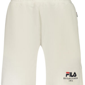 FILA Herren-Trainingshose, weiß, kurz