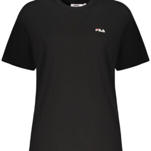 FILA Damen-T-Shirt mit kurzen Ärmeln, schwarz