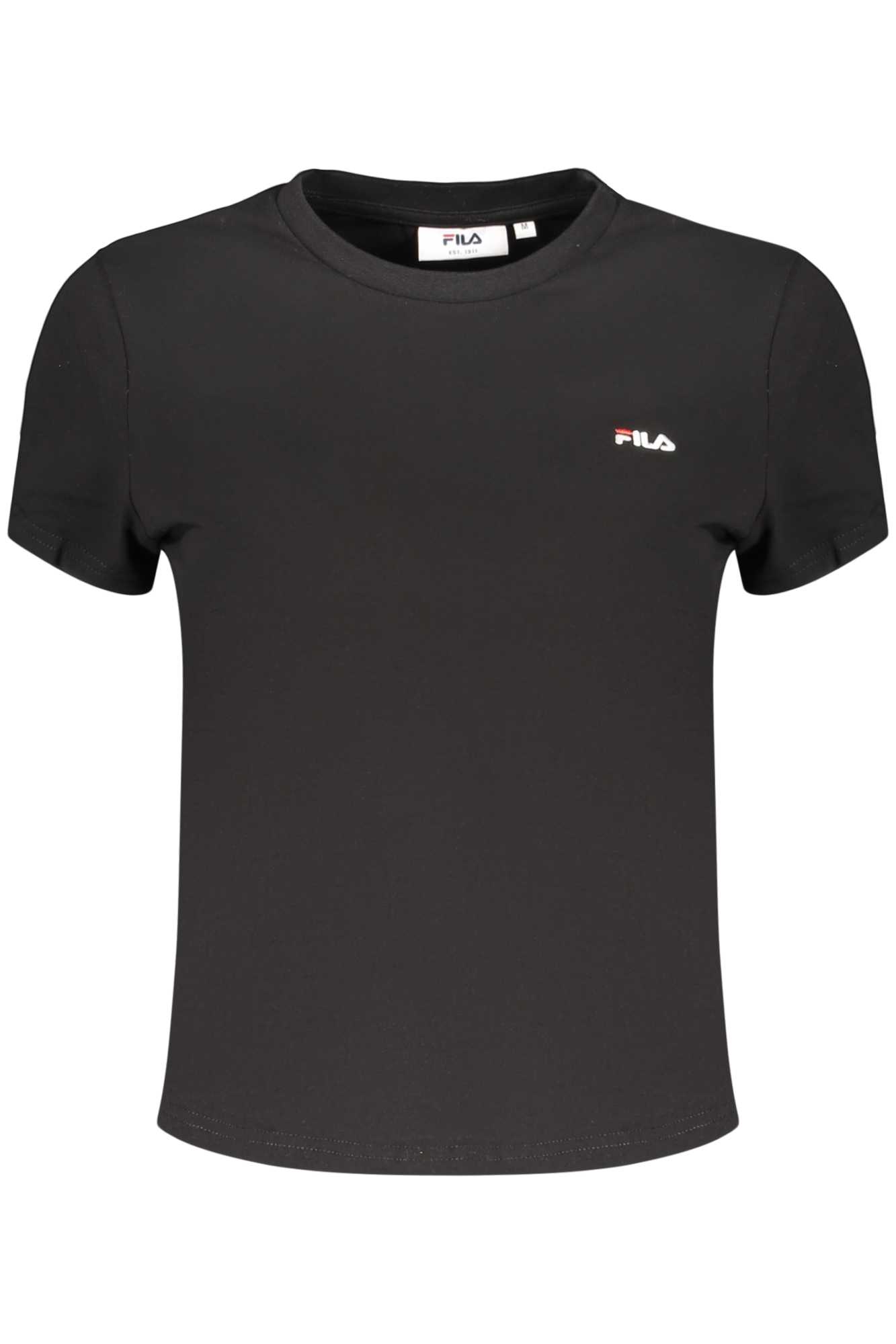 FILA Damen-T-Shirt mit kurzen Ärmeln, schwarz