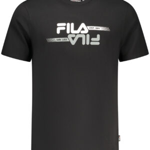 FILA Herren Kurzarm-T-Shirt Schwarz