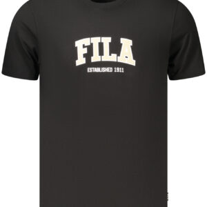 FILA Herren Kurzarm-T-Shirt Schwarz