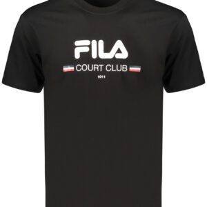 FILA Herren Kurzarm-T-Shirt Schwarz