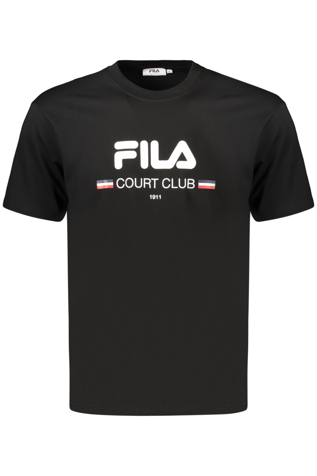 FILA Herren Kurzarm-T-Shirt Schwarz