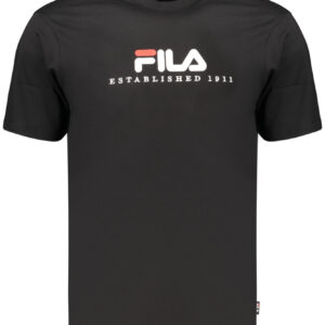 FILA Herren Kurzarm-T-Shirt Schwarz