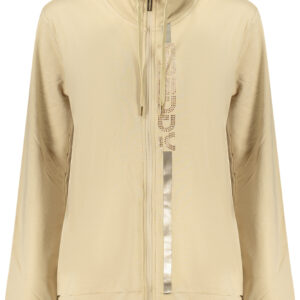 FREDDY BEIGE DAMEN-SWEATSHIRT MIT REISSVERSCHLUSS