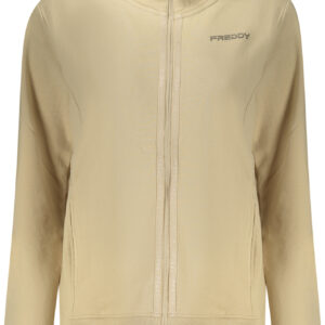 FREDDY BEIGE DAMEN-SWEATSHIRT MIT REISSVERSCHLUSS