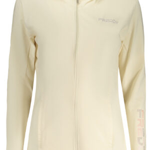 FREDDY DAMEN-SWEATSHIRT, BEIGE, MIT REISSVERSCHLUSS