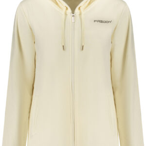 FREDDY WEISSES DAMEN-SWEATSHIRT MIT REISSVERSCHLUSS