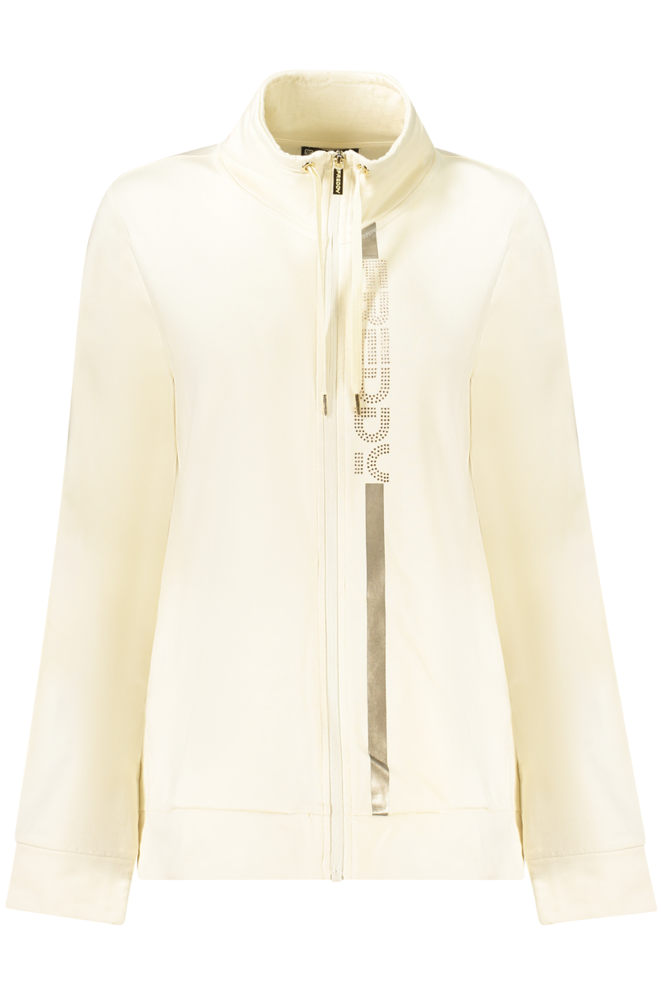 FREDDY WEISSES DAMEN-SWEATSHIRT MIT REISSVERSCHLUSS