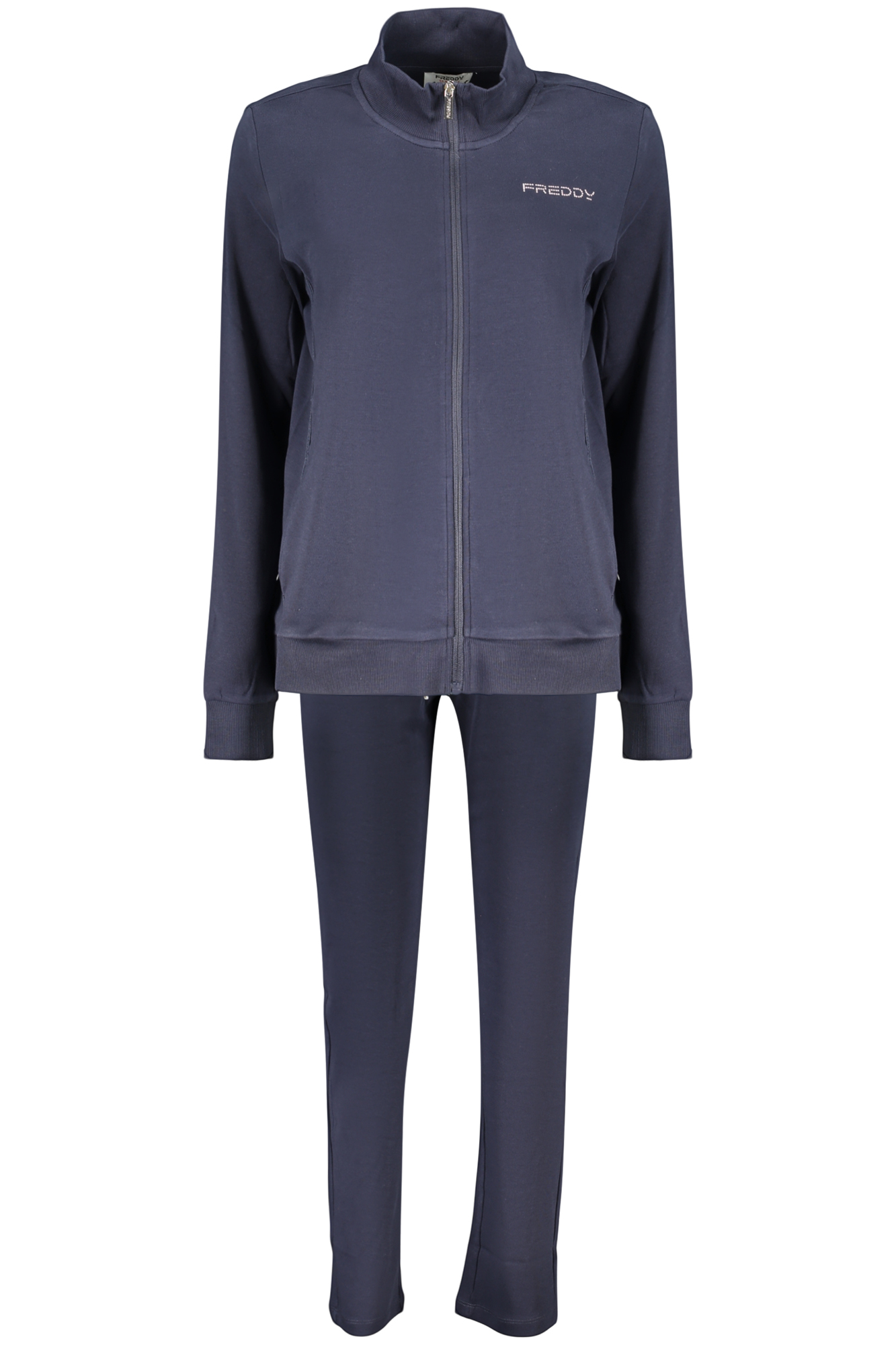 FREDDY DAMEN BLAUES SWEATSHIRT MIT REISSVERSCHLUSS