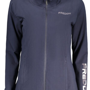 FREDDY DAMEN BLAUES SWEATSHIRT MIT REISSVERSCHLUSS
