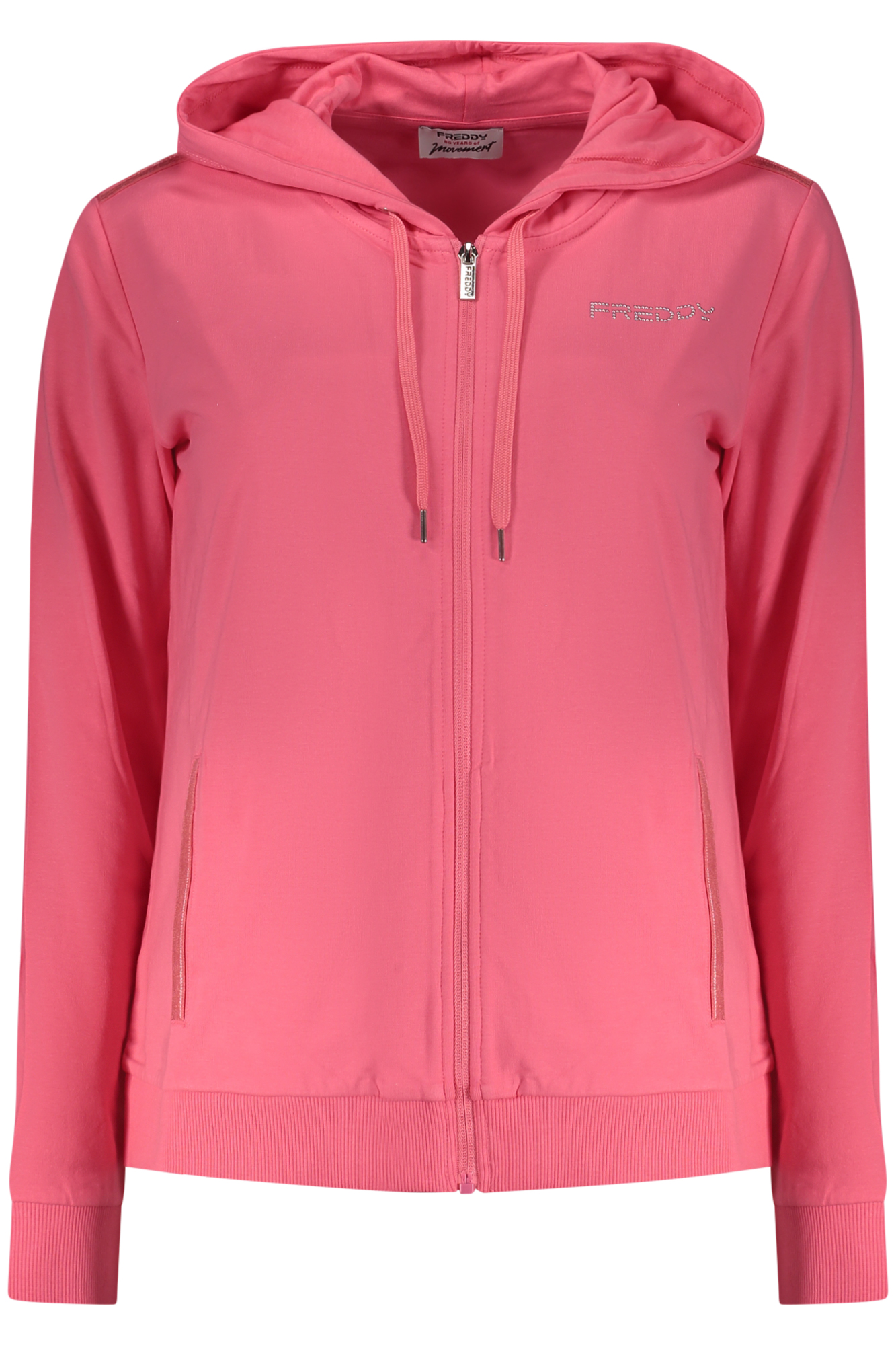 FREDDY DAMEN-SWEATSHIRT MIT REISSVERSCHLUSS IN PINK