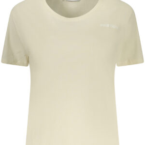 FREDDY DAMEN-T-SHIRT MIT KURZEN ÄRMELN, BEIGE