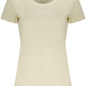 FREDDY DAMEN-T-SHIRT MIT KURZEN ÄRMELN, BEIGE