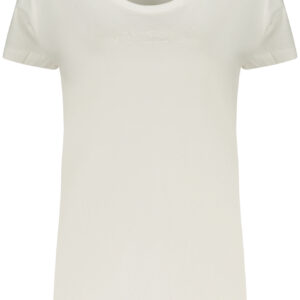 FREDDY DAMEN-T-SHIRT MIT KURZEN ÄRMELN, WEISS