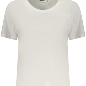FREDDY DAMEN-T-SHIRT MIT KURZEN ÄRMELN, WEISS