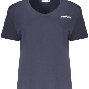 FREDDY DAMEN-T-SHIRT MIT KURZEN ÄRMELN, BLAU