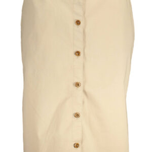 GANT Damen Longuette-Rock, Beige