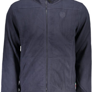 GIAN MARCO VENTURI HERREN-SWEATSHIRT MIT BLAUEM ZIP
