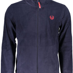 GIAN MARCO VENTURI HERREN-SWEATSHIRT MIT BLAUEM ZIP