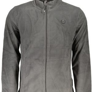 GIAN MARCO VENTURI HERREN-SWEATSHIRT MIT GRAUEM ZIP