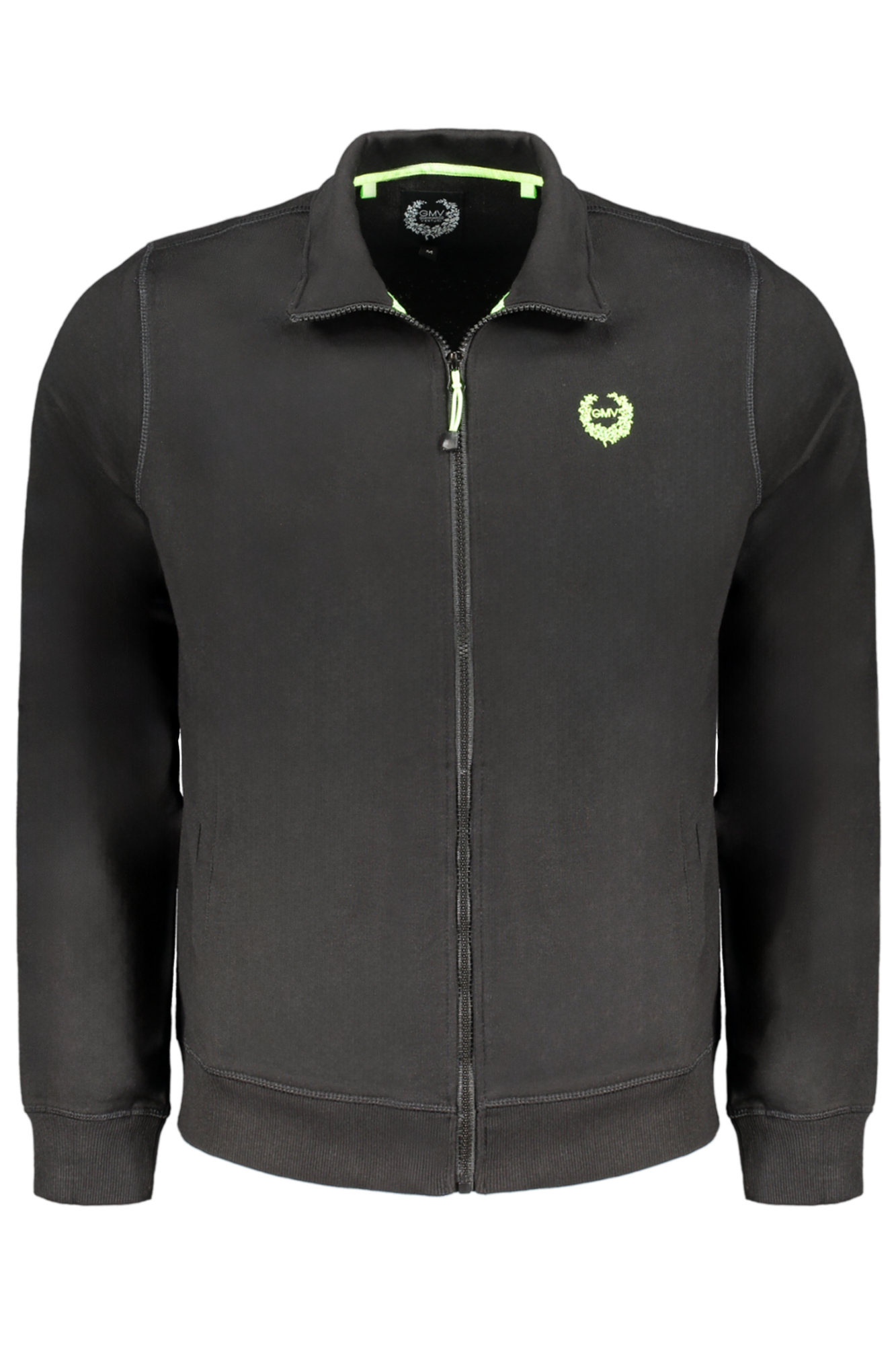 GIAN MARCO VENTURI HERREN-SWEATSHIRT MIT SCHWARZEM ZIP