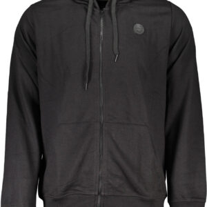 GIAN MARCO VENTURI HERREN-SWEATSHIRT MIT REISSVERSCHLUSS SCHWARZ