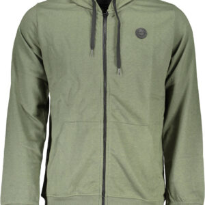 GIAN MARCO VENTURI HERREN-SWEATSHIRT MIT ZIP GRÜN