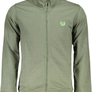 GIAN MARCO VENTURI HERREN-SWEATSHIRT MIT ZIP GRÜN
