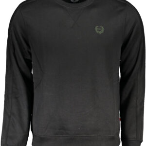 GIAN MARCO VENTURI SCHWARZES HERREN-SWEATSHIRT MIT REISSVERSCHLUSS