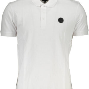 GIAN MARCO VENTURI HERREN KURZARM POLO WEISS