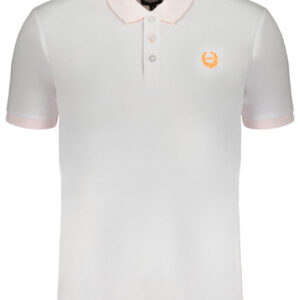 GIAN MARCO VENTURI WEISSES KURZÄRMELIGES POLOSHIRT FÜR HERREN