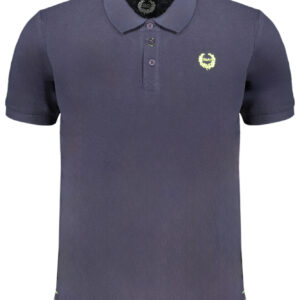 GIAN MARCO VENTURI HERREN-KURZÄRMELIGES POLOSHIRT BLAU