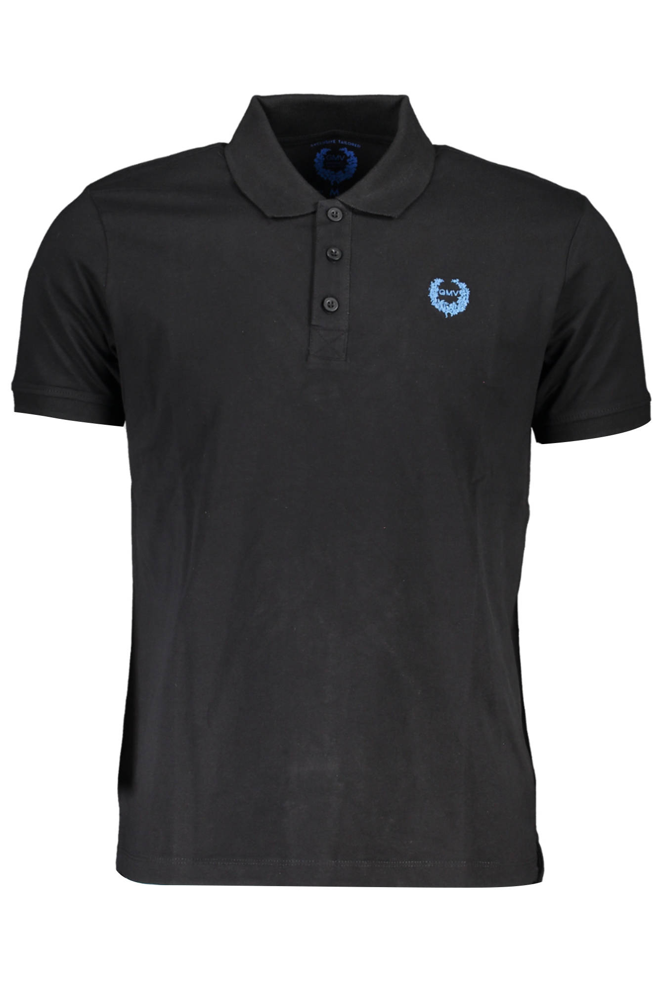 GIAN MARCO VENTURI HERREN KURZARM POLO SCHWARZ