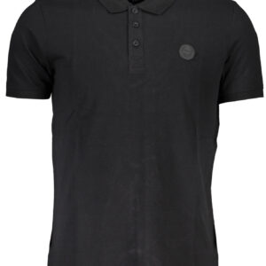 GIAN MARCO VENTURI HERREN KURZARM POLO SCHWARZ
