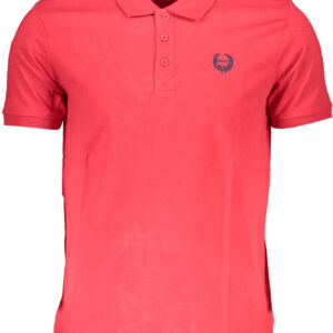 GIAN MARCO VENTURI HERREN KURZARM POLOSHIRT ROT