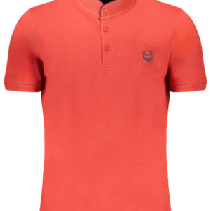 GIAN MARCO VENTURI HERREN-POLOSHIRT MIT KURZÄRMELN, ROT