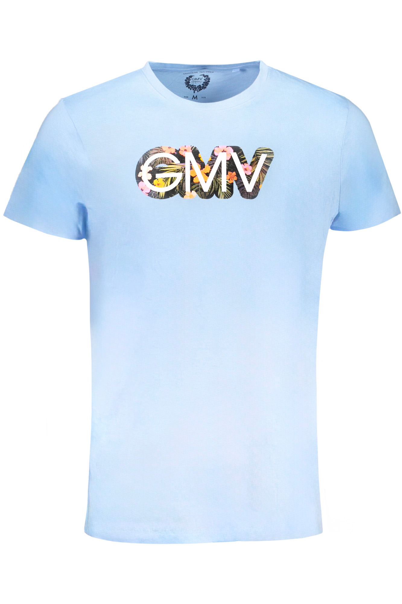 GIAN MARCO VENTURI HERREN-KURZÄRMELIGES T-SHIRT BLAU