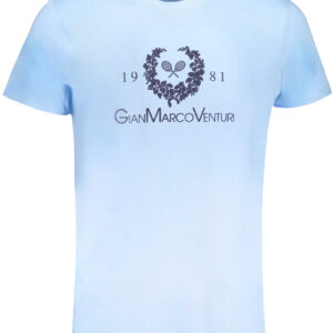 GIAN MARCO VENTURI HERREN-KURZÄRMELIGES T-SHIRT BLAU