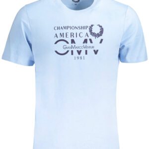 GIAN MARCO VENTURI HERREN-KURZÄRMELIGES T-SHIRT BLAU