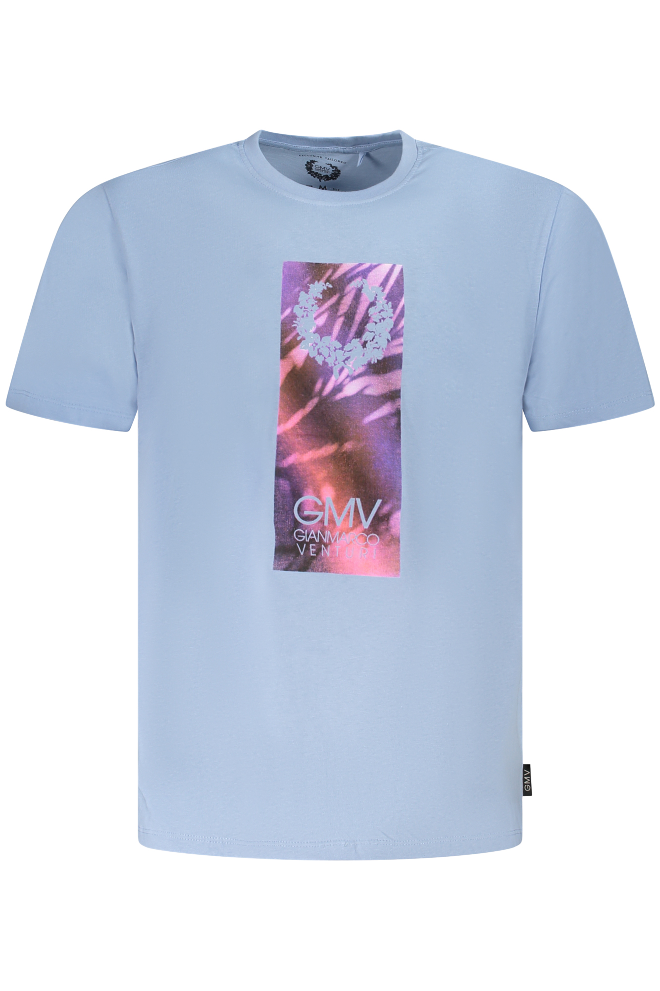 GIAN MARCO VENTURI HERREN KURZARM T-SHIRT BLAU