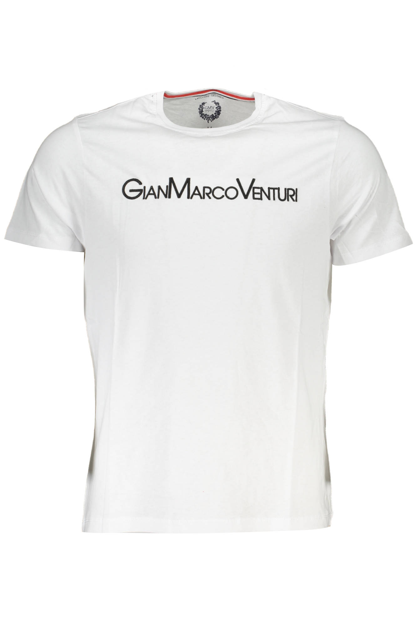 GIAN MARCO VENTURI HERREN-KURZARM-T-SHIRT WEISS