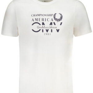 GIAN MARCO VENTURI HERREN-KURZÄRMELIGES T-SHIRT WEISS