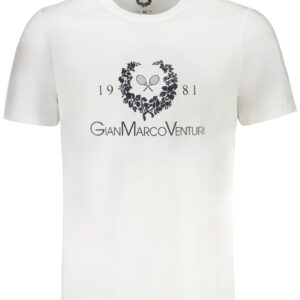 GIAN MARCO VENTURI HERREN-KURZÄRMELIGES T-SHIRT WEISS