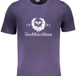 GIAN MARCO VENTURI HERREN-KURZÄRMELIGES T-SHIRT BLAU