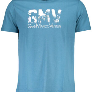 GIAN MARCO VENTURI HERREN KURZARM T-SHIRT BLAU