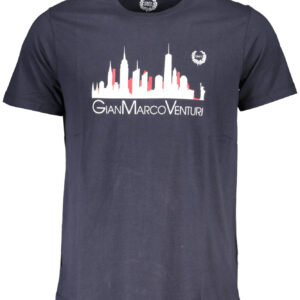 GIAN MARCO VENTURI HERREN-KURZÄRMELIGES T-SHIRT BLAU